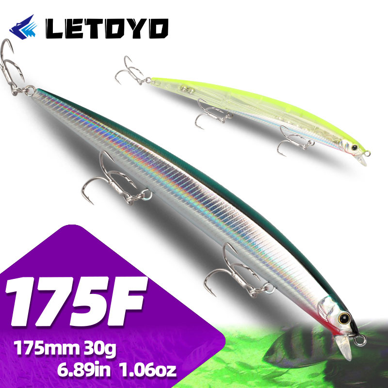 Fishing Lure Topwater - LETOYO 175mm 30g Perlengkapan Memancing Minnow