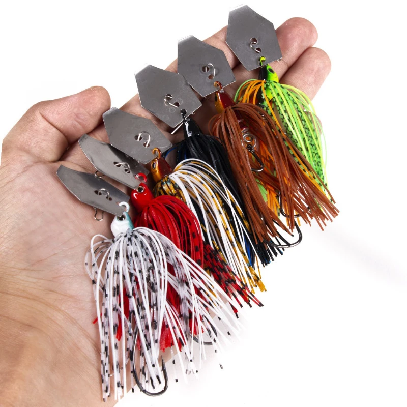 Fishing Lure Crankbait - 6 buah/set Kit umpan pancing Chatterbait