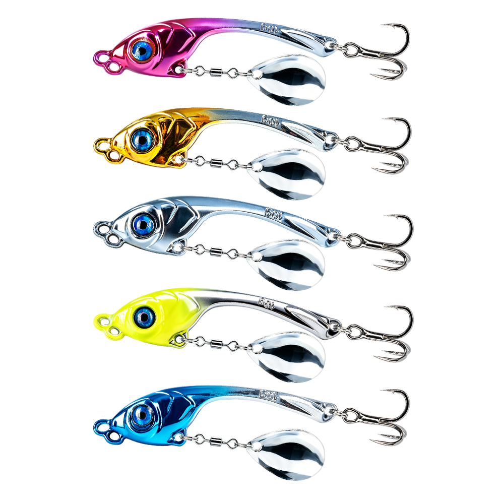 10 Pcs/Box Umpan Logam VIB Lub - Fishing Lure Spinner ulasan dan harga