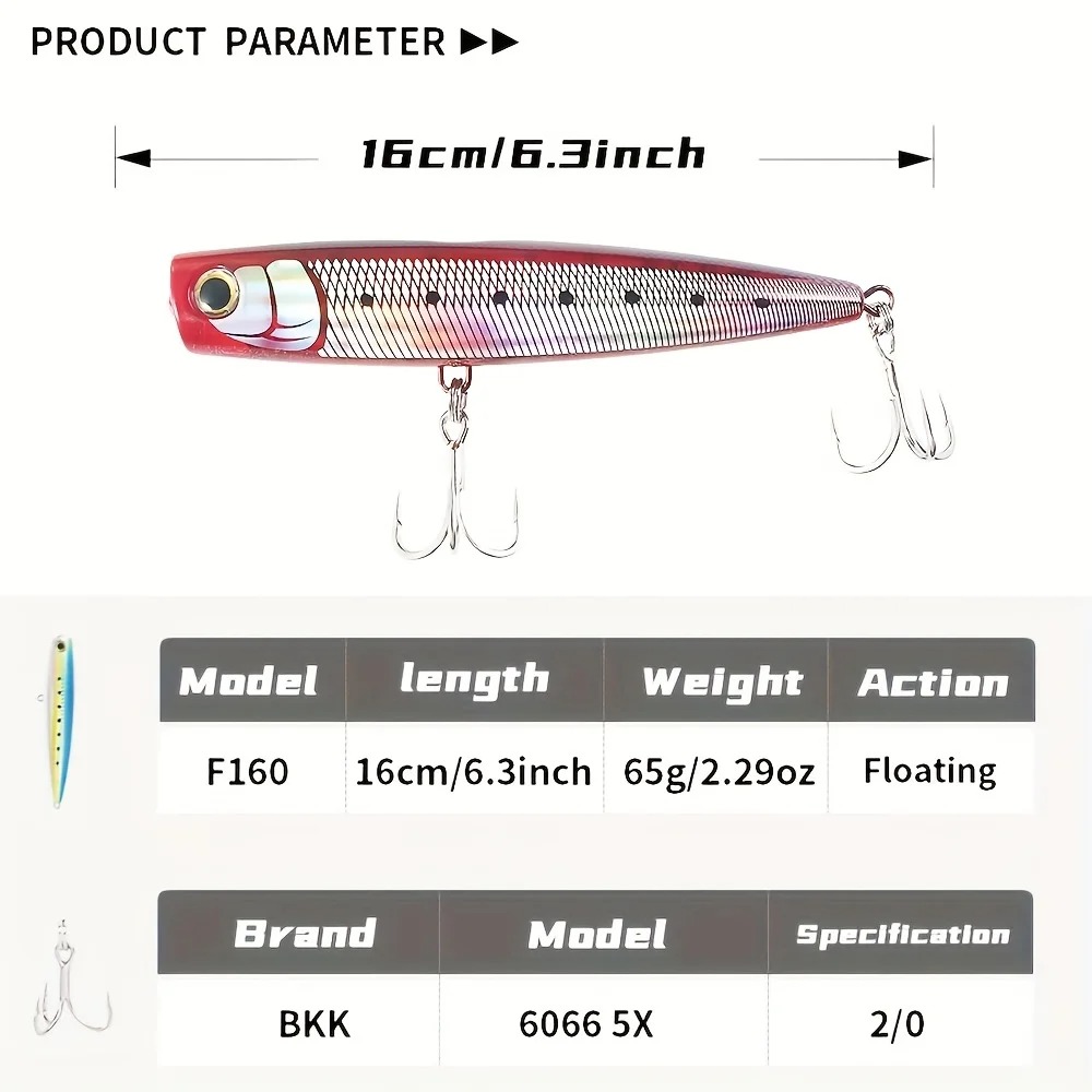 1 Buah Umpan Popper ABS Ukuran - Fishing Lure Popper ulasan dan harga