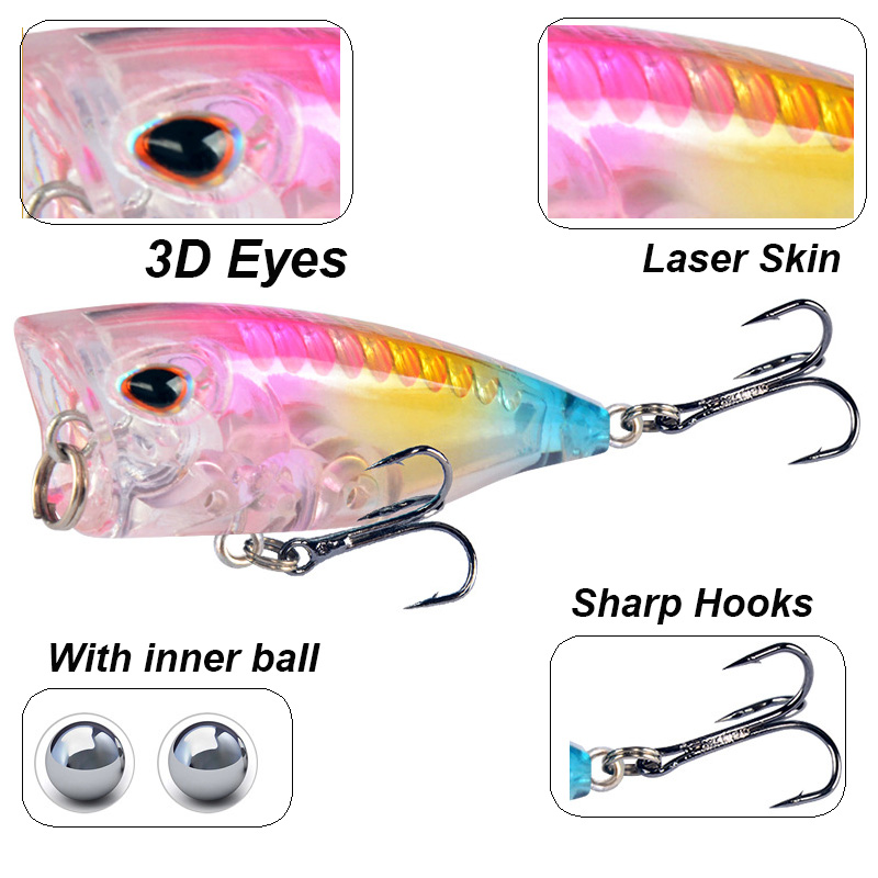 YUCONG umpan pancing Popper Mi - Fishing Lure Crankbait ulasan dan harga