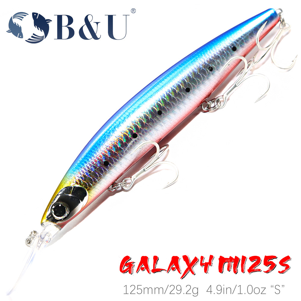 B & U umpan pancing laut 125mm - Fishing Lure Jerkbait ulasan dan harga